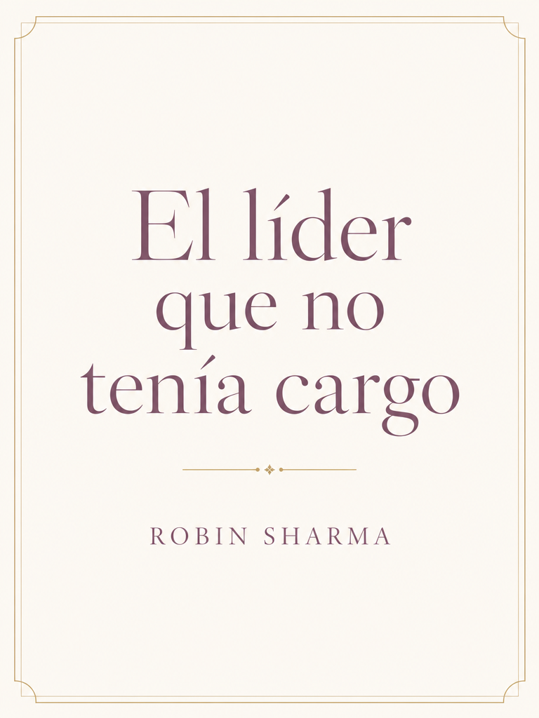 Portada de El líder que no tenía cargo — Robin Sharma